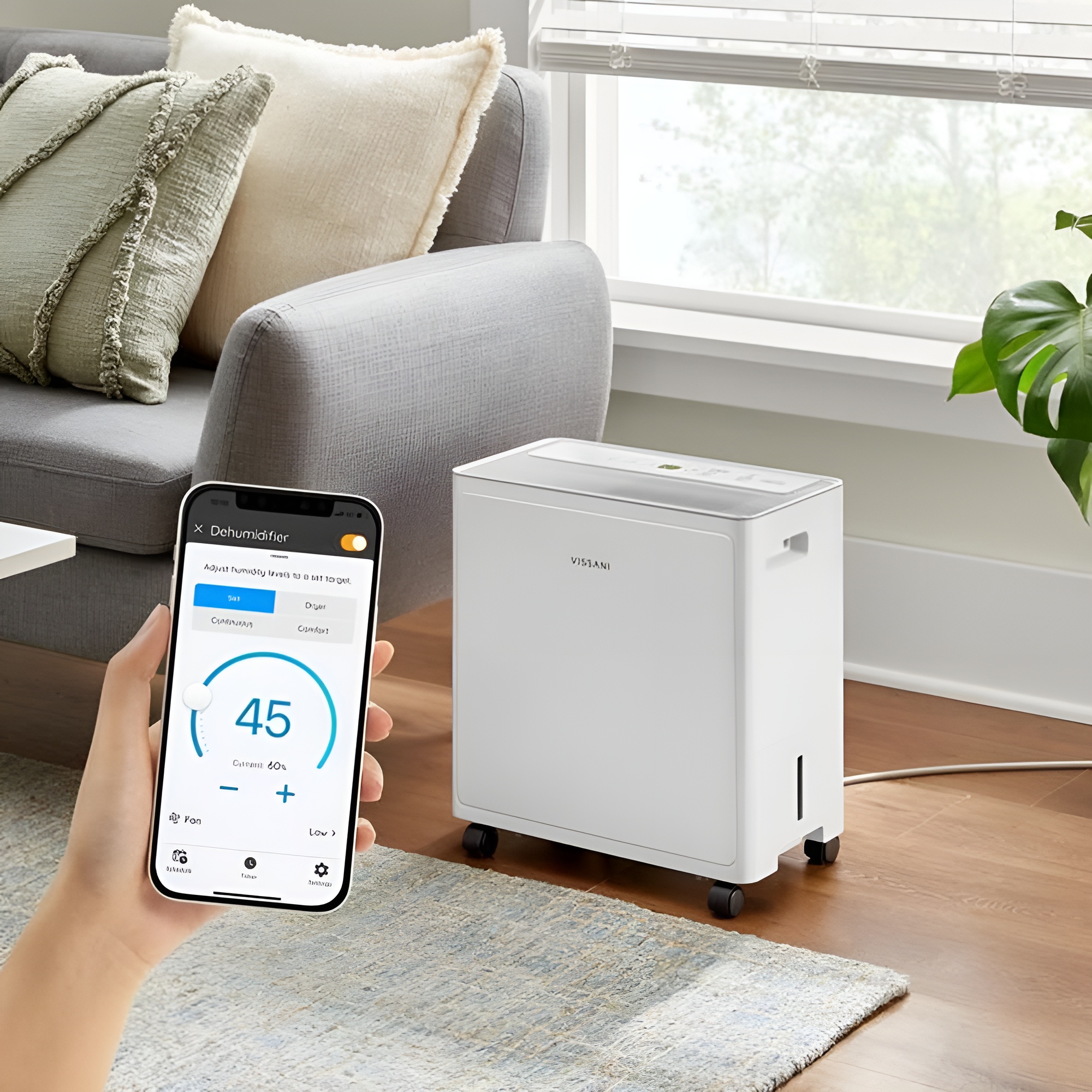 Vissani smart dehumidifiers powered by Hubspace, available at The Home Depot