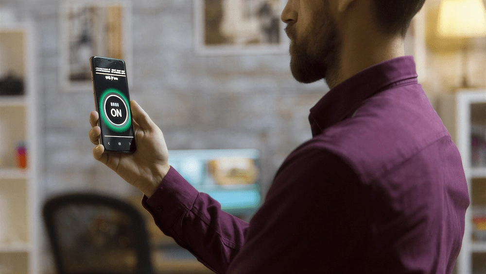 Afero mobile app showing device control